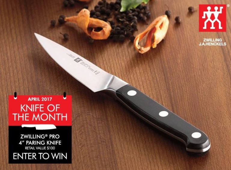 Zwilling Canada Contest. Win a Zwilling Pro 4" Paring knife Contests