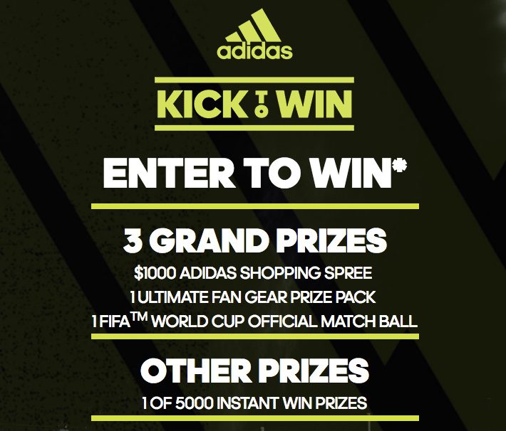 Adidas Kick to Win Contest: Win a $1000 shopping spree and more at ...