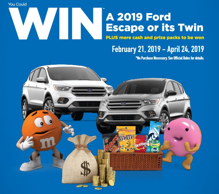 M&Ms Contest 2019 Enter your UPC and win a Ford Escape SE at