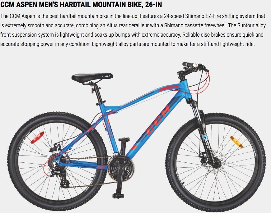 ccm mountain bike canadian tire