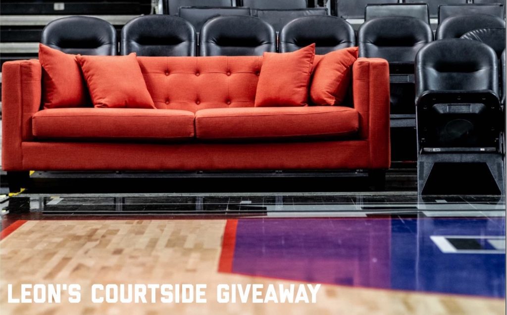 Leon's Courtside Giveaway Win a VIP Raptors experience at leons.ca