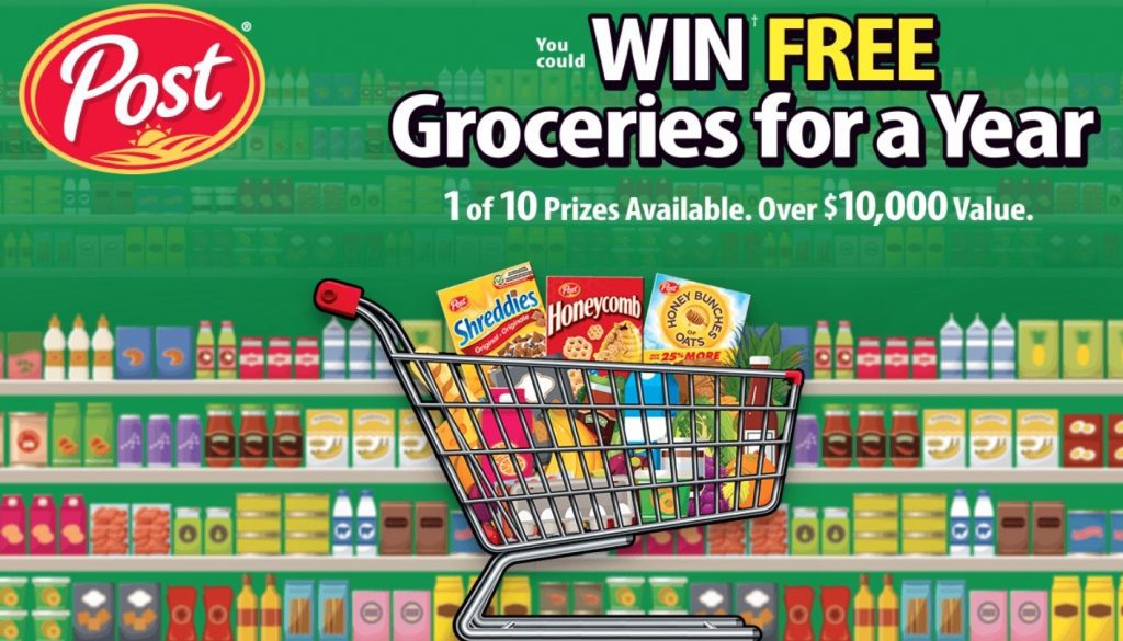 Post Cereal Win Groceries for a Year Promotion Enter your PIN and win