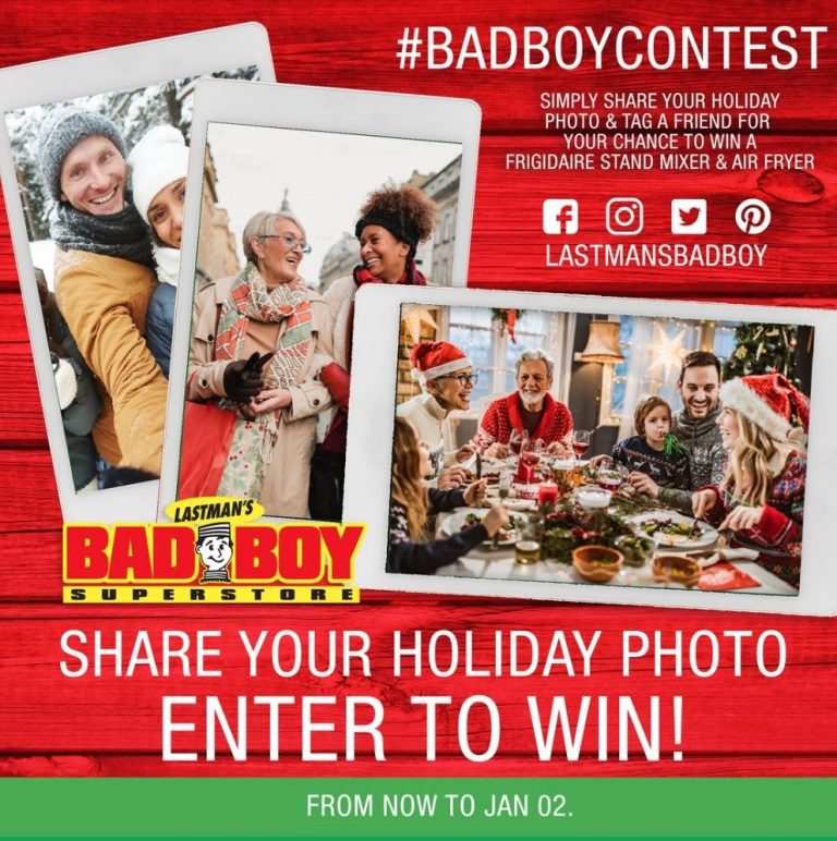 Lastman's Bad Boy Holiday Contest Win small appliances for you and a