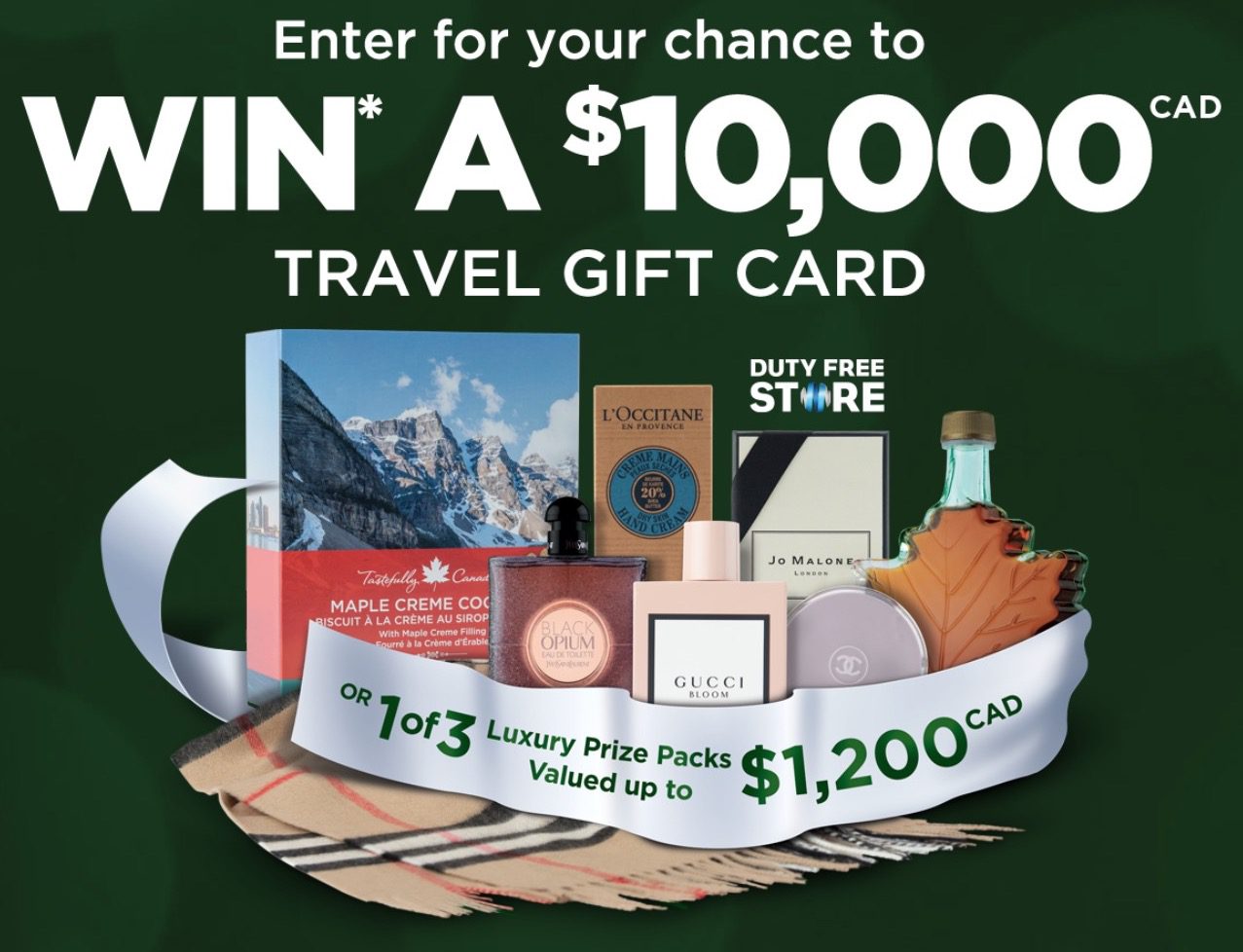 Toronto Pearson Cheers to the Holidays Contest: Win a $10,000 travel gift card and more at