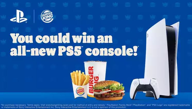 ps5 burger king