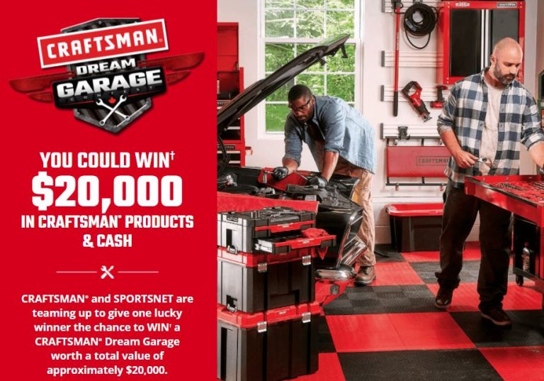 Craftsman Dream Garage Contest 2021 Win 20,000 in Craftsman products & cash at