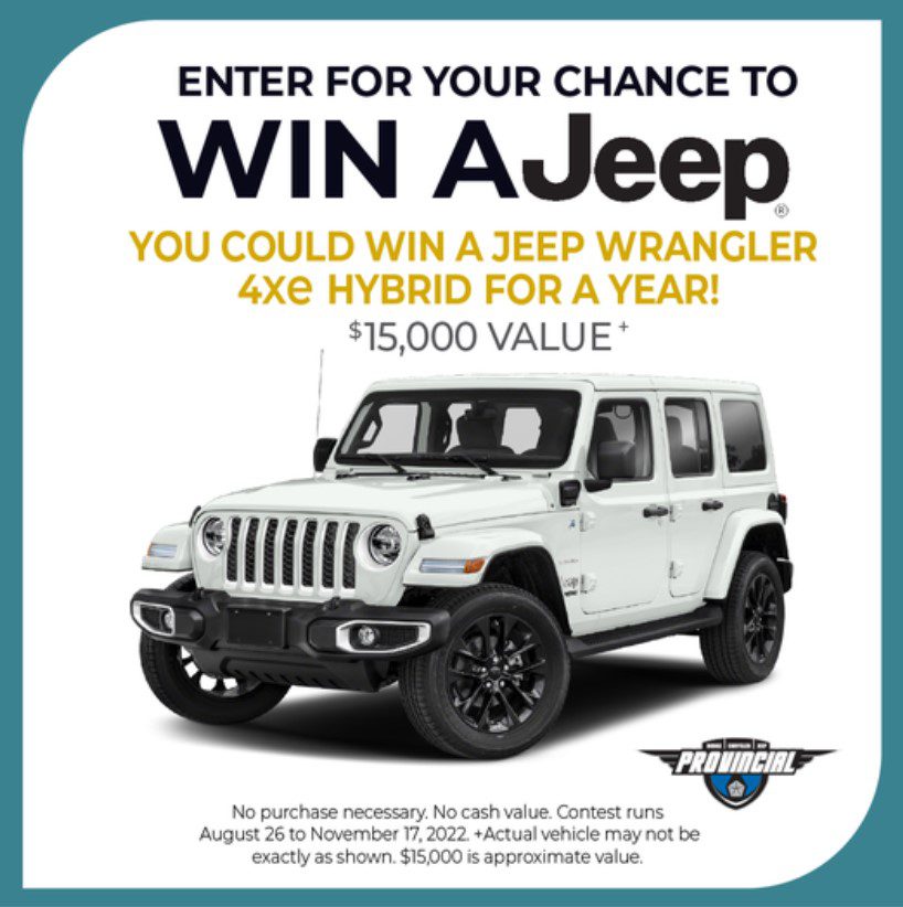 Tepperman's Jeep Contest: Win a Jeep Wrangler 4xe Hybrid for a year valued  at $15,000