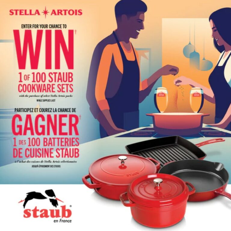 Stella Artois Staub Cookware Contest Enter your PIN and win 1 of 100 Staub Cookware Sets