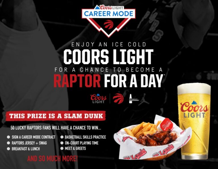 Coors Light Career Mode Contest Win 1 of 50 Toronto Raptors