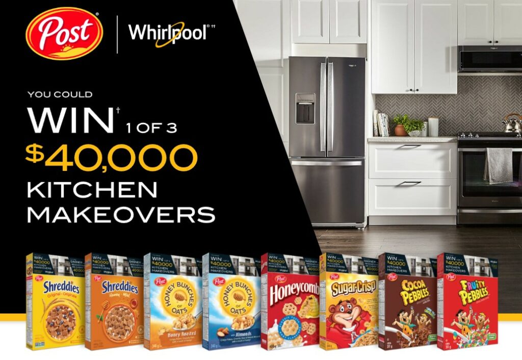 Post Cereals Kitchen Makeover Promotion Enter your PIN and win at