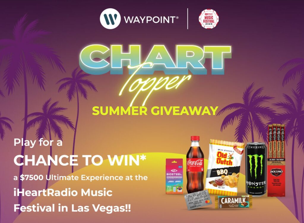 Waypoint Chart Topper Contest Win a 7500 Experience at the