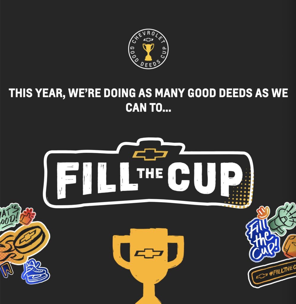 Chevrolet Good Deeds Cup 2024 Contest Win Team Kits valued at 400 and