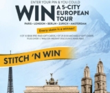 Bernat Stitch ’n Win Promotion 2019: Enter your PIN code and win a 5-city European tour at www.stitchnwin.com