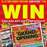 Lastman’s Bad Boy Contest: Win a $200 Bad Boy Gift Certificate