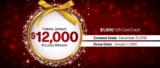 Linen Chest $12K Holiday Jackpot Contest: Win 1 of 12 prizes of $1,000