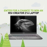 Nvidia Studio Contest: Win 1 of 4 Nvidia-powered laptops valued at up to $2799