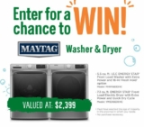 Unilever Contest: Win a Maytag washer & Dryer valued at $2,399