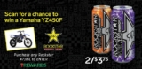 7-Eleven Rockstar Contest: Scan for a chance to win a Yamaha YZ450 FX Motocross Bike valued at $9,999