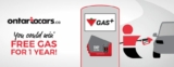 Ontariocars.ca Contest 2019: Win daily prizes or free gas for a year