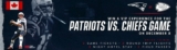 NFL Canada Contest: Win a VIP trip to the Patriots vs the Kansas City Chiefs game at Gillette Stadium