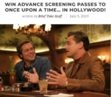 BriefTake Contest: Win advance screening passes to see Once Upon A Time… In Hollywood in Toronto, Vancouver, Calgary or Edmonton