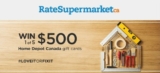 RateSupermarket Love It or Fix It Contest: Win 1 of five $500 Home Depot Canada gift cards at RateSupermarket.ca