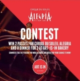 Art-is-in Bakery Contest: Win 2 passes for Cirque du Soleil Algeria show and a dinner for 2