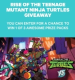 YTV Rise of the Teenage Mutant Ninja Turtles Giveaway: Win 1 of 3 prize packs