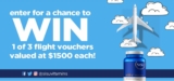 Sisu Vitamins Winter Escape Contest: Win 1 of 3 flight vouchers valued at $1500 each at sisu.com/contest