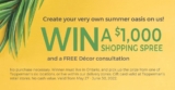 Win a $1,000 Tepperman’s Shopping Spree plus a free decor consultation