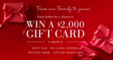 Williams-Sonoma Holiday Contest: Win a $2,000 gift card
