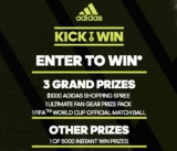 Adidas Kick to Win Contest: Win a $1000 shopping spree and more at adidaskicktowin.ca