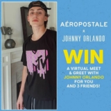 Aeropostale Contest: Win a virtual meet & greet with Johnny Orlando for you and 3 friends