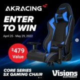 Visions Contest: Win an AKRacing Core Series SX Plus Gaming Chair valued at $479