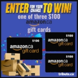 Tribute Contest: Win 1 of 3 $100 Amazon.ca gift cards