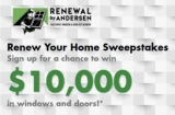 Win $10,000 in windows and doors from Renewal by Andersen