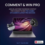 Huawei #LuckyOne Contest: Win a Matebook X Pro, a Watch GT 2 Pro and FreeBuds Pro