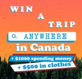 Ardene Contest: Win a trip to any Canadian city + $1000 spending money + $500 in clothes