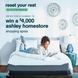 Ashley Homestore Reset Your Rest Contest: Win a $4,000 shopping spree