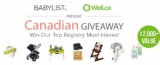 Babylist and Well.ca Baby Registry Must-Haves Giveaway. Win a $2,000 prize pack