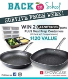 Showcase Back to School Contest: Win 2 Granite Rock Pans and a Meal Prep Container