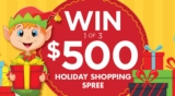 Red Apple E-Club Contest. Win one of three $500 Holiday Shopping Sprees