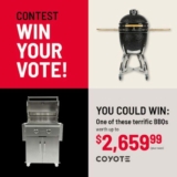 Corbeil Contest: Win the Coyote BBQ of your choice valued at up to $2,659