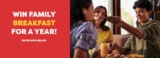 Denny’s Family Breakfast Contest: Win free breakfast for a year for you and 3 others