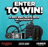 Rabba and Jones Soda Giveaway: Win a BMX Bike, Skate Deck or Backpack