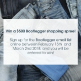 Bootlegger Newsletter Contest: Win a $500 shopping spree