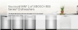 BOSCH Sparkle into Spring Contest: Win 1 of 3 BOSCH 800 series dishwashers valued at $2,849