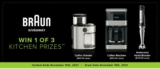 Linen Chest Braun Contest 2021: Win 1 of 3 kitchen prizes from Braun