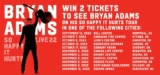 Bryan Adams Contest: Win tickets to see Bryan Adams in concert in Canadian cities