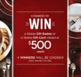 Stokes Holiday Giveaway 2020: Win 1 of 4 prizes valued at $500